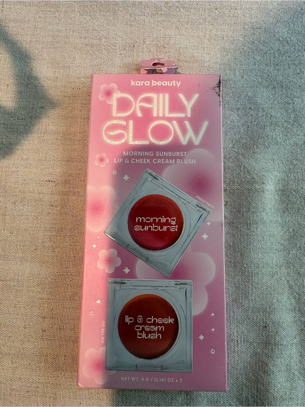 Kara Beauty Daily Glow Morning Sunburst Lip & Cheek Cream Blush Duo